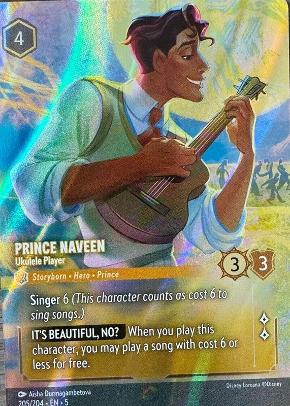 Prince Naveen - Ukulele Player 2024 Shimmering Skies #205/204